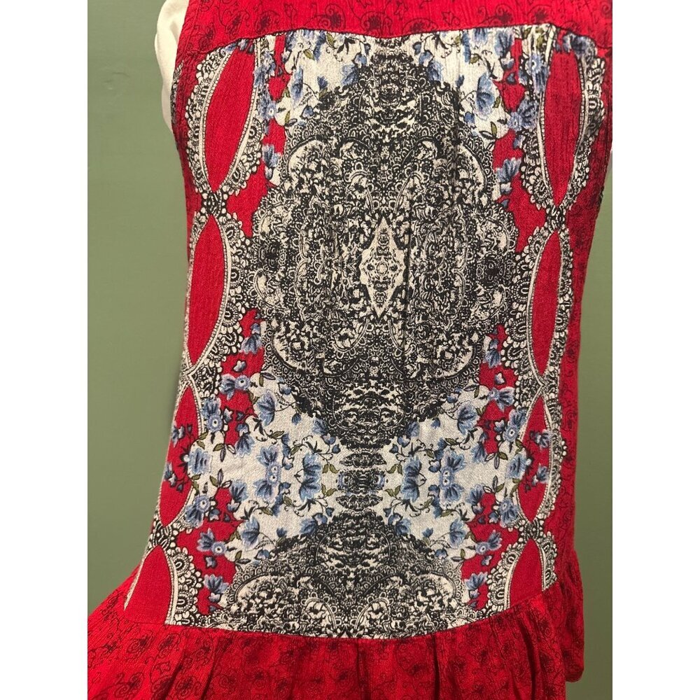 Patrons of Peace Embroidered Boho Tank Top Women’s Small Gypsy Festival - Picture 6 of 8